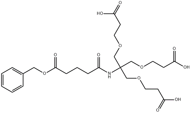 CAS#1820890-96-7|3- (2- (5- (benzyloxy) -5-oxopentanamido) -3- (2-carboxyethoxy) -2-[(2-carboxyethoxy) מתיל] פרופוקסי) חומצה פרופנואית